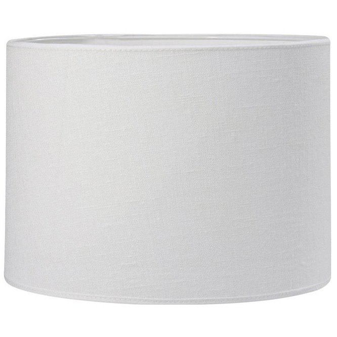 Biały cylindryczny abażur do lampy stołowej
